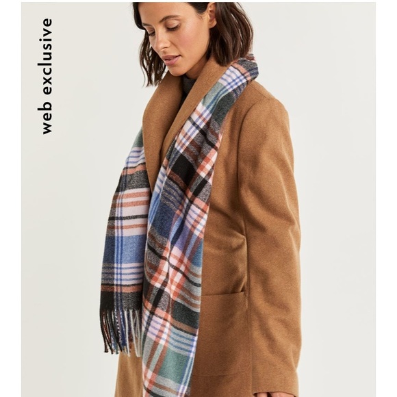 Plaid Blanket Scarf - Picture 1 of 3